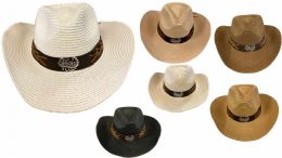 12 pieces Western Style Scorpion Cowboy Hats - Cowboy & Boonie Hat