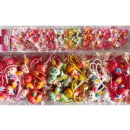 72 Pieces Kid's Bunny Scrunchie - Hair Scrunchies