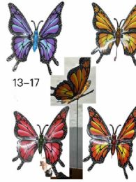 48 pieces 3d Colorful Butterfly Garden Stake Decorations - Assorted - Garden Decor