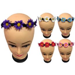 12 pieces Flower Headbands - Assorted - Headbands