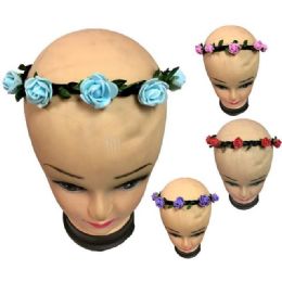12 pieces Flower Headbands - Assorted - Headbands