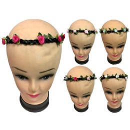 12 pieces Flower Headbands - Assorted - Headbands