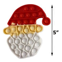 12 pieces Santa Clause Stop Pop Toy - Christmas Novelties