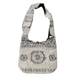 5 Pieces Handmade Hobo Bags - Celtic Sun & Moon Graphic - Draw String & Sling Packs