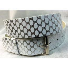 12 pieces Oval Pattern Pu Leather Belts - Unisex Fashion Belts