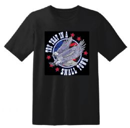 12 pieces of "try That In A Small Town" Eagle Graphic T-Shirts - Black Xxl