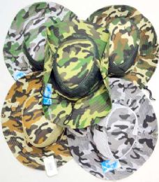12 pieces Camo Boonie Hats - Assorted - Cowboy & Boonie Hat