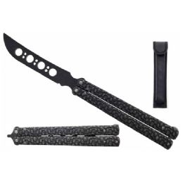 12 pieces 11-inch Big Boy's Butterfly Trainer - Black - Toy Weapons