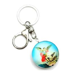 12 pieces San Miguel Glass Keychains - Key Chains