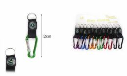 12 pieces Mini Compass Keychains - Key Chains