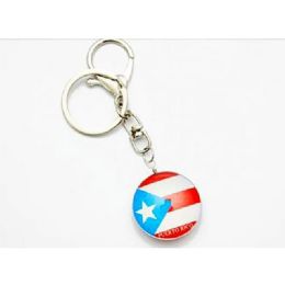 12 pieces Puerto Rico Glass Keychains - Key Chains