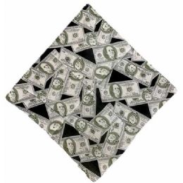 12 pieces Dollar Bill Bandanas - Bandanas