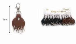 12 pieces Faux Leather Keychains - Key Chains