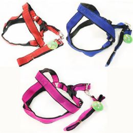 12 pieces Extra Large Dog Harnesses With 46'' Leash - Assorted - Pet Collars and Leashes