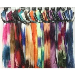 12 pieces of Light Weight Scarves Tie Dye Pattern With Sparkles
