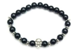 12 pieces Beaded Skull Bracelets - Bracelets