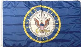12 pieces Officially Licensed Us Navy Emblem Flags - 3' X 5' - Flag