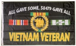 12 pieces "all Gave Some, 58479 Gave All" Vietnam Veteran Flags - 3ft X 5ft - Flag