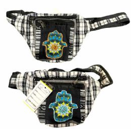 5 pieces Handmade Cotton Hamsa Waist Bag - Fanny Pack