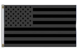 12 pieces Black & Gray Usa Flags - 3' X 5' - Flag