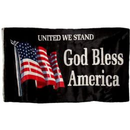 12 pieces "god Bless America" Patriotic Flags - 3ft X 5ft - Flag