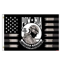 12 pieces "pow Mia" Veteran Usa Flags - 3' X 5' - Flag