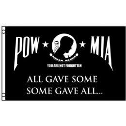 12 Pieces "all Gave Some - Some Gave All" Pow Mia Flags - 3ft X 5ft - Flag