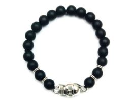 12 pieces Beaded Skull Bracelets - Bracelets