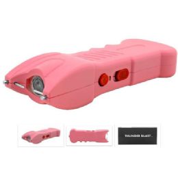 12 pieces Traditional High Voltage Stun Gun Flashlight - Pink - Outdoor Recreation