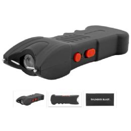12 pieces Traditional High Voltage Stun Gun Flashlight - Black - Outdoor Recreation