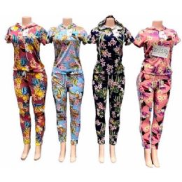 12 pieces Floral Print Workout & Yoga Sets - Assorted - Women's Active Wear Sets