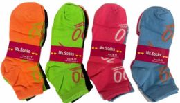 96 pieces Woman Socks With 100 Design - Womens Crew Sock