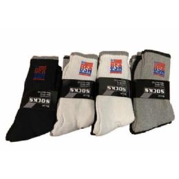 24 pieces Man Usa Screw Sock - Mens Tube Sock