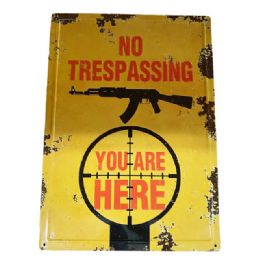 10 pieces "no Trespassing" Retro Tin Signs - Sign