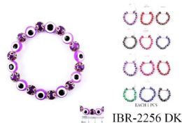 12 pieces Beaded Evil Eye Bracelets - Assorted - Bracelets