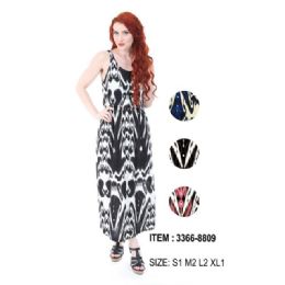 12 pieces of Glitter Scroll Popover Maxi Dresses - Assorted