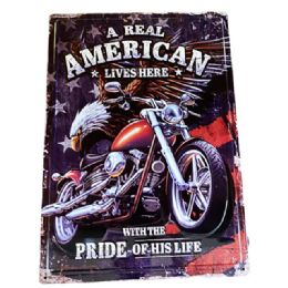 10 pieces Retro Metal Tin Sign Wall Poster (real American) - Sign