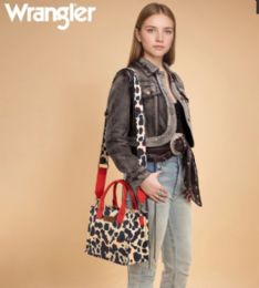 12 pieces Wrangler Cow Print Concealed Carry Tote/crossbody -Red - Tote Bags & Slings