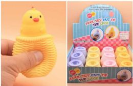 12 pieces Squeeze/poP-Up Chicken In The Cage - Slime & Squishees