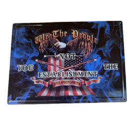10 pieces "we The People" Usa Eagle Tin Signs - Sign