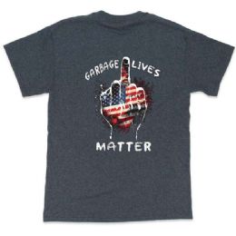 12 pieces "garbage Lives Matter" T-Shirts - Dark Heather M/l/xl - Retro Tees