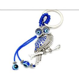12 pieces Owl Evil Eye Keychains - Key Chains