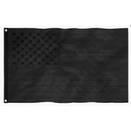 12 pieces AlL-Black Style Usa Flags - 3ft X 5ft - Flag