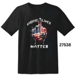 6 pieces "garbage Lives Matter" T-Shirts - Black Xxxl - Retro Tees