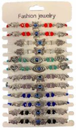 12 pieces Evil Eye Fashion Bracelets - Assorted - Bracelets
