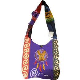 5 pieces Handmade RazoR-Cut Hobo Bags - Wolf & Dream Catcher - Handbags