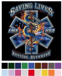 12 pieces Transfer Ems Saving Lives - Sewing Supplies