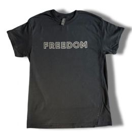 6 pieces "freedom" T-Shirts - Black Xxxl - Patriotic Tees