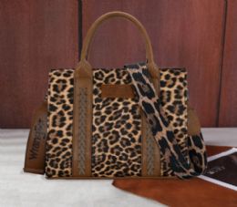 12 pieces Wrangler Leopard Print Tote/crossbody - Leopard - Tote Bags & Slings