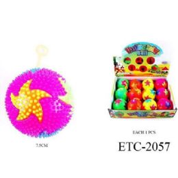 12 pieces Spike And Squish Light Up Ball Star - Light Up Toys